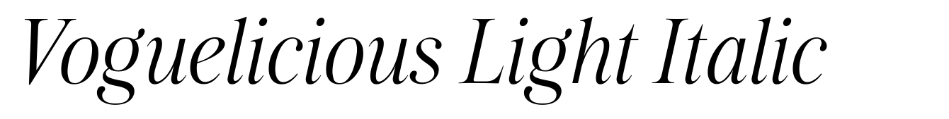 Voguelicious Light Italic